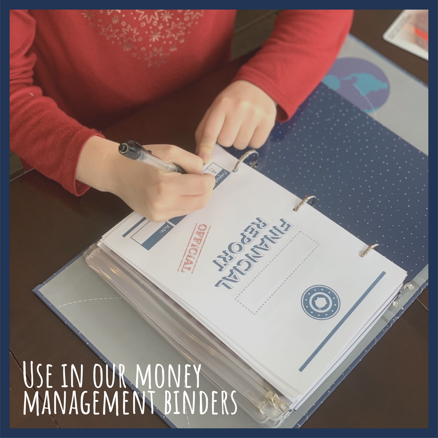 Annual Financial Report Template for Kids Printable