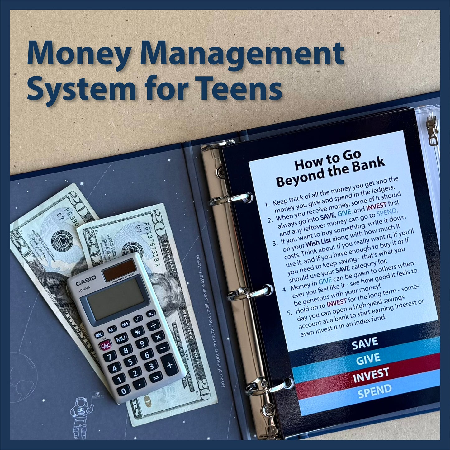 Money Management Binder for Teens