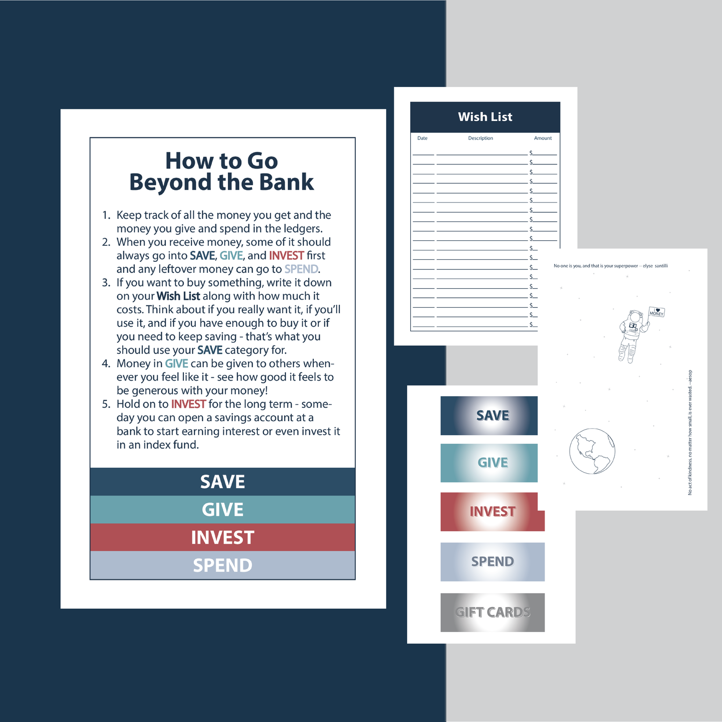 Money Management System for Teens Printable
