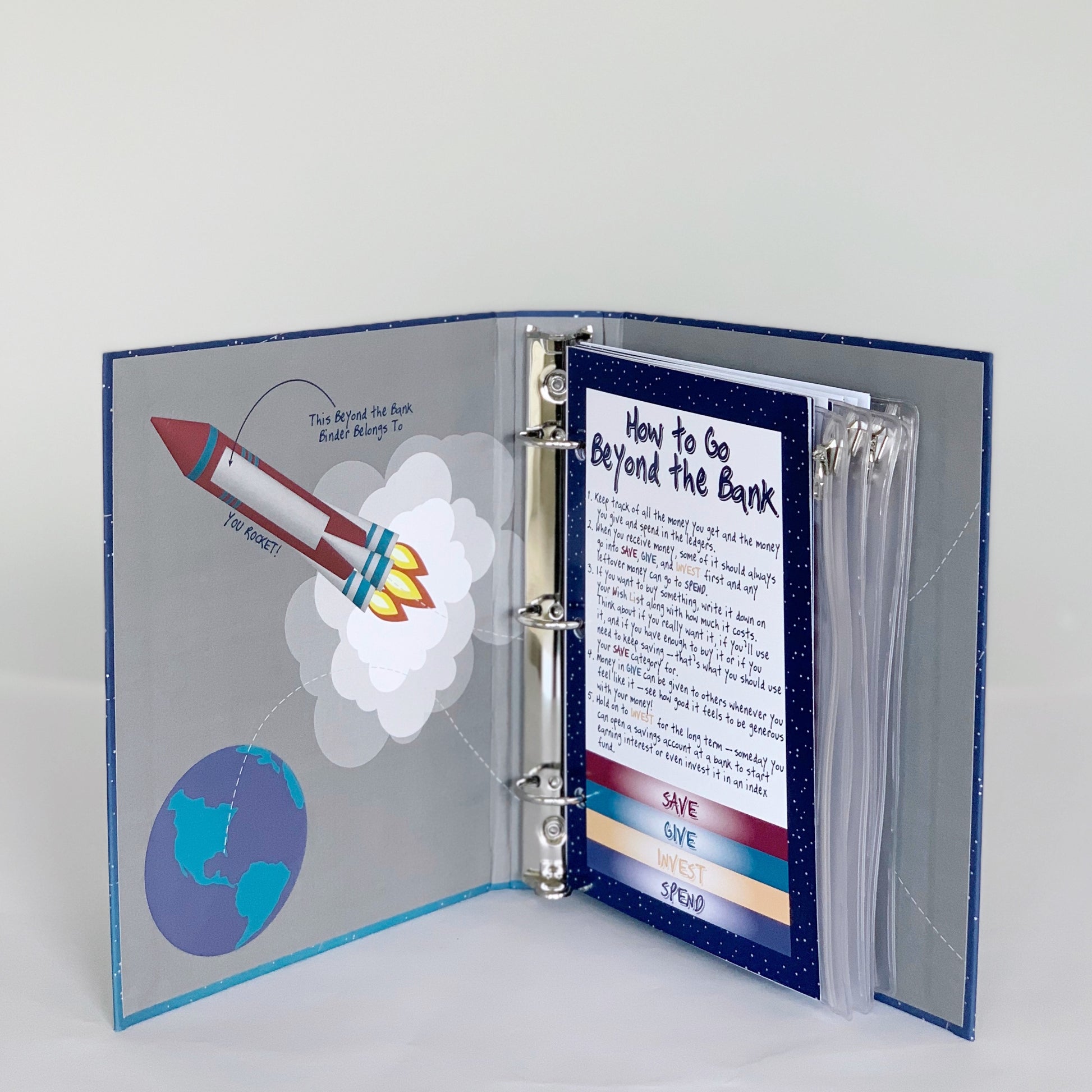 Money Management Binder for Kids - SPACE Theme – Beyond the Bank