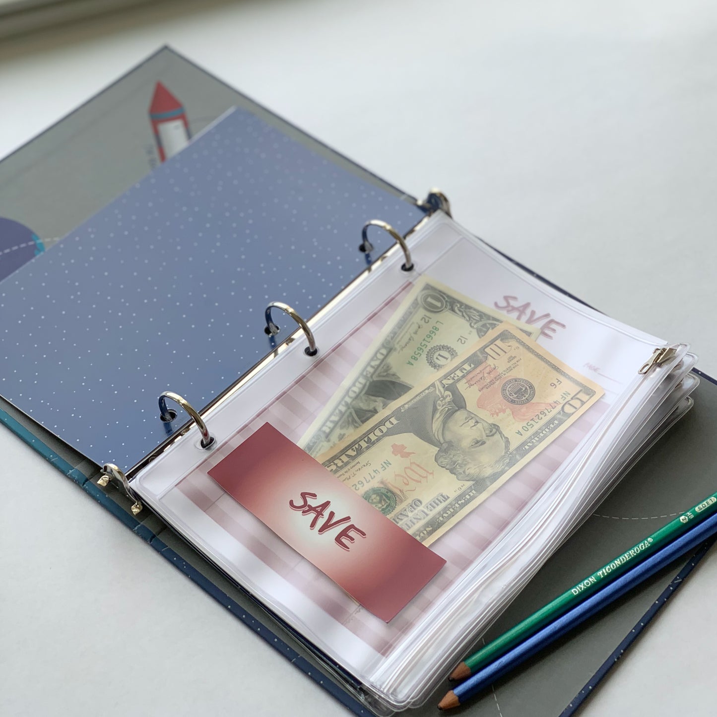 Money Management Binder for Kids - SPACE Theme